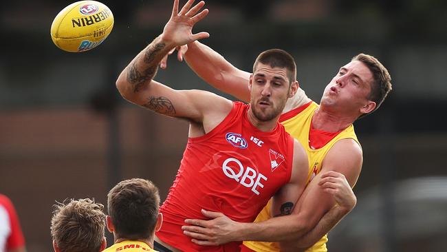 Sam Naismith tore his ACL at Sydney training. Picture: Phil Hillyard