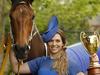 Jockey Kayla Nisbet, wearing 