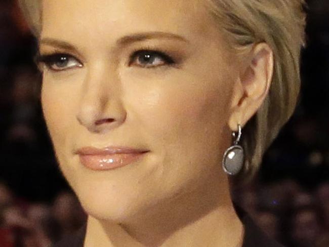 In this Jan. 28, 2016 photo, Moderator Megyn Kelly waits for the start of the Republican presidential primary debate in Des Moines, Iowa. Kelly, in an interview with Charlie Rose to air on CBS "Sunday Morning" on Sunday, April 3, said she wished colleague Bill O'Reilly had done more to defend her when he interviewed Trump before a January debate that the Republican skipped because he wanted Kelly removed as a moderator. She also criticized CNN for airing portions of a Trump rally on the night of that same debate. (AP Photo/Chris Carlson)