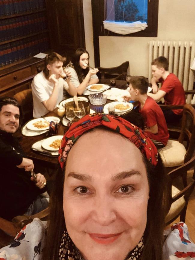 Kate Langbroek had a fiery exchange with Italian police. Picture: Instagram