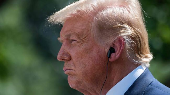 US President Donald Trump at the White House on Thursday. Picture: AFP