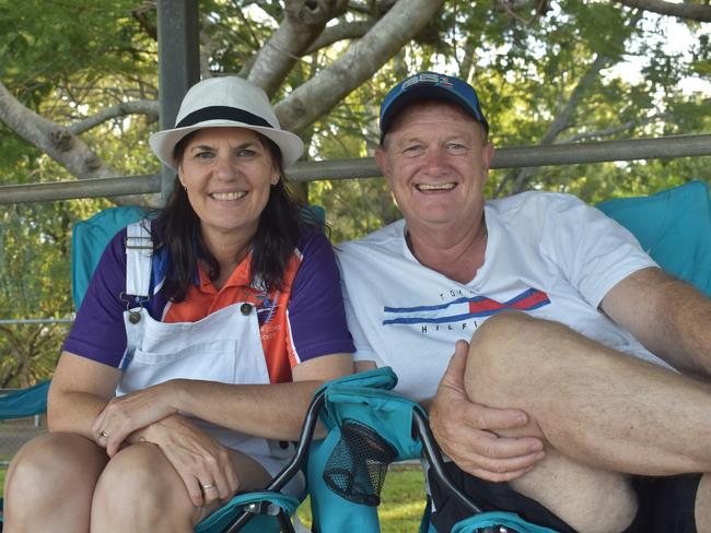 Leisa and Wayne Woodall from the Fraser Coast at the Hockey Queensland under-18 menâ€™s state championships in Rockhampton from April 25 to 28, 2024.