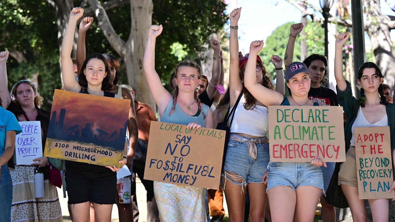 LA youth take part in a Global Climate Strike on September 23. Picture: Frederic J. Brown/AFP