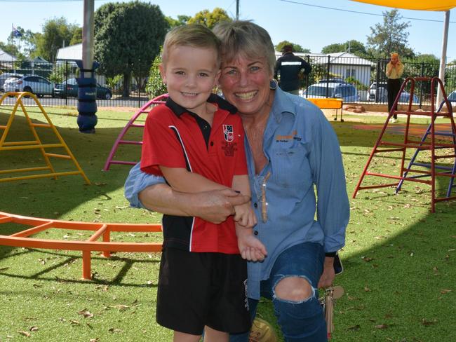 Harry on the first day of school at Our Lady of Southern Cross College