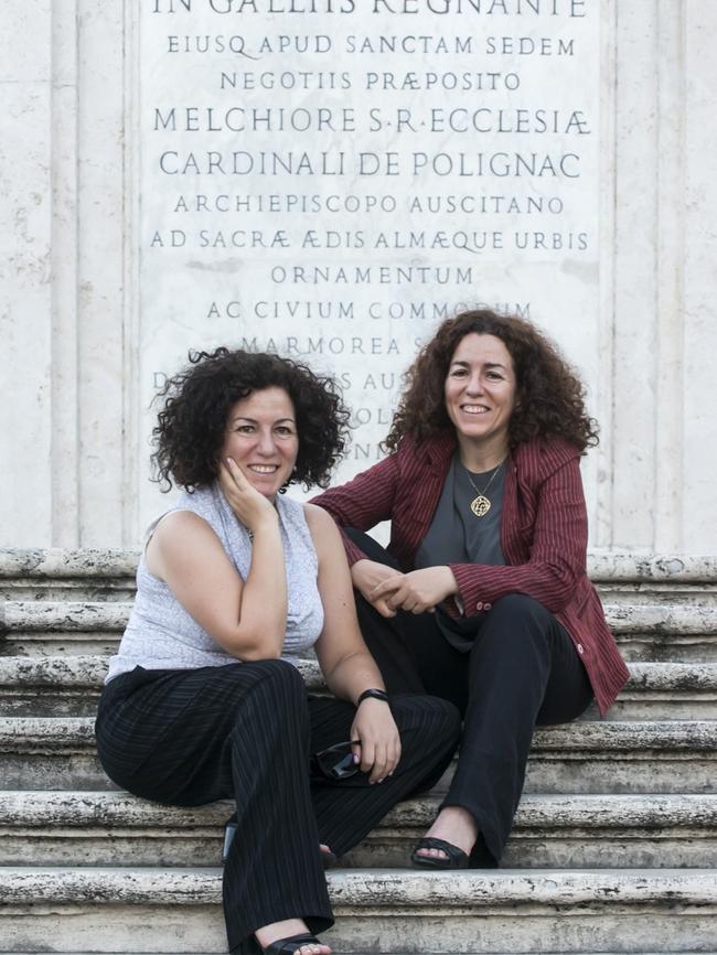 Writers Luisa and Laura Cotta Ramosino in Rome