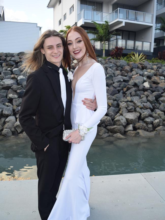 Riley Petterson and Jacquelyn Watts at the Proserpine State High School formal. Picture: Elyse Wurm