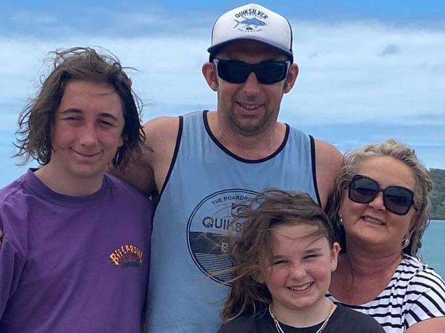 A picture of Cheryl Wilson and her family. Ms Wilson has raised more than $5,200 to go towards breast cancer and L Rigby Integrated Care Centre at Bass Coast Health. Picture: Supplied