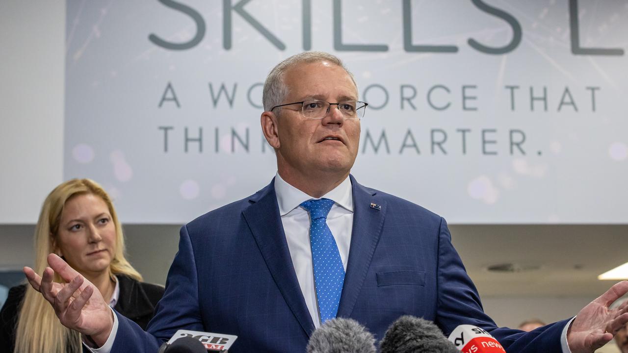 Prime Minister Scott Morrison will promise $15 million for a centre of excellence for the Redcliffe Dolphins. Picture: Jason Edwards