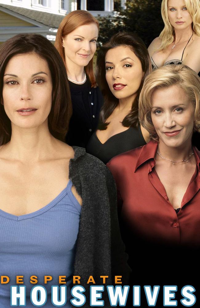 Desperate Housewives cast, Teri Hatcher, Felicity Huffman, Eva Longoria, Marcia Cross and Nicollette Sheridan. Picture: Supplied