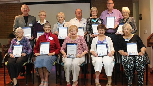 2018 Blue Care Redlands Coast Inspiring Seniors Award recipients.