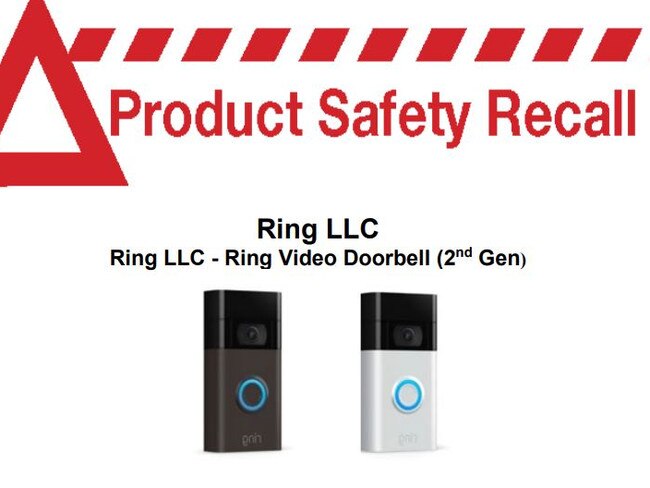 Video doorbells recall over fire risk