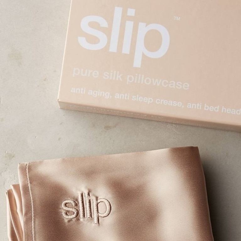 Sleep on a silk pillowcase to prevent split ends. Picture: Supplied