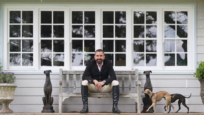 Celebrity hairdresser Joh Bailey at his property in Sutton Forest in the Southern Highlands. John Feder/The Australian.