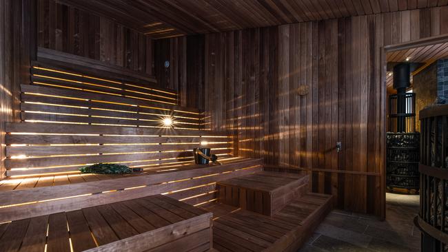 The much warmer option of the sauna.