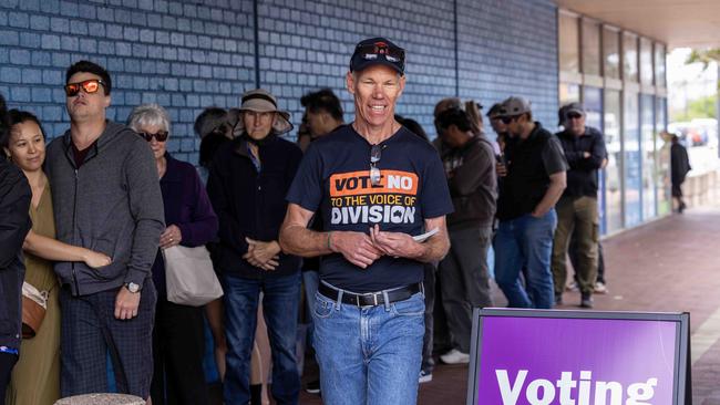 Early voting for the voice referendum at Belmont in WA. Picture: Colin Murty