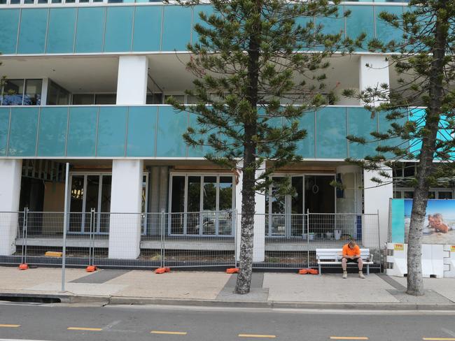 New entrances are being added to the Oasis Shopping Centre as part of renovations to the Broadbeach Tavern. Picture: Glenn Hampson