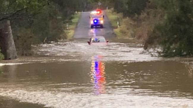 Heavy rain has caused flash flooding in southeast Queensland. Photo: Supplied