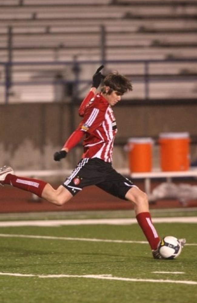 Cox playing soccer. Picture: Tulsa World