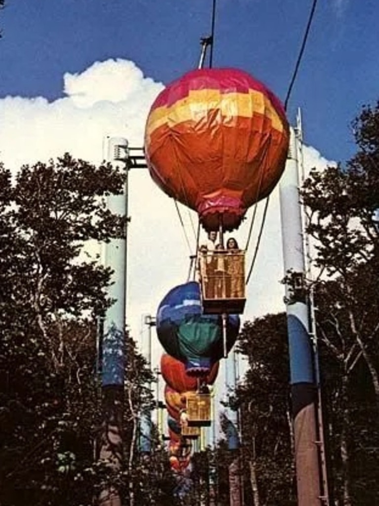 The balloons were used by tourists to get a birdseye view of the park. Picture: The_Wizard_of_Oz_Wiki