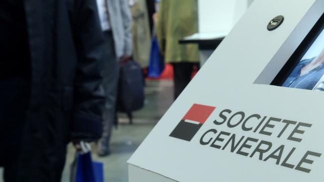 French banking group Societe Generale is pursuing Forum Finance in legal action. (Photo by ERIC PIERMONT / AFP)