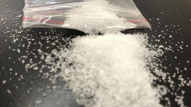 A Shepparton man was busted by police with methylamphetamine stored in an M&Ms container.