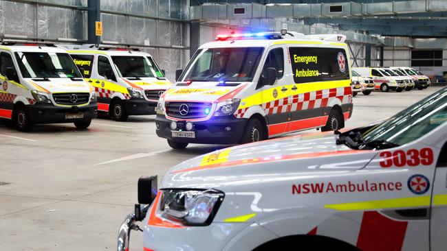 Inside an ambulance superstation in Northmead.