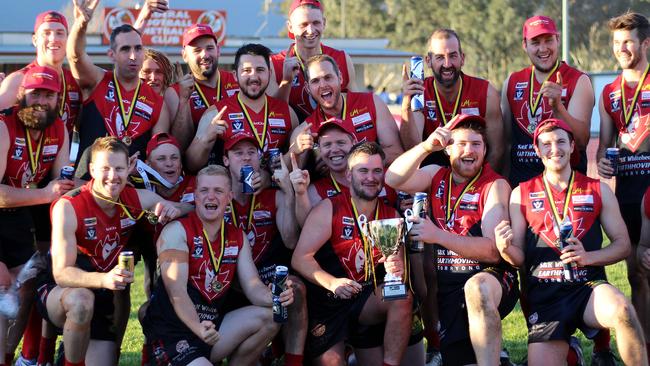 Corryong defeated Bullioh to win the 2017 Upper Murray Football Club premiership. Picture: DEB HARRAP