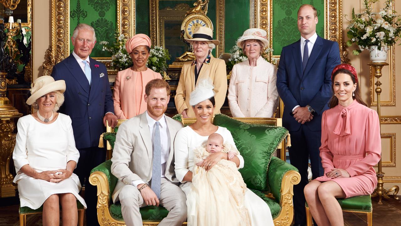 Many claimed William looked tense at Archie’s christening. Picture: Chris Allerton/SussexRoyal via Getty Images