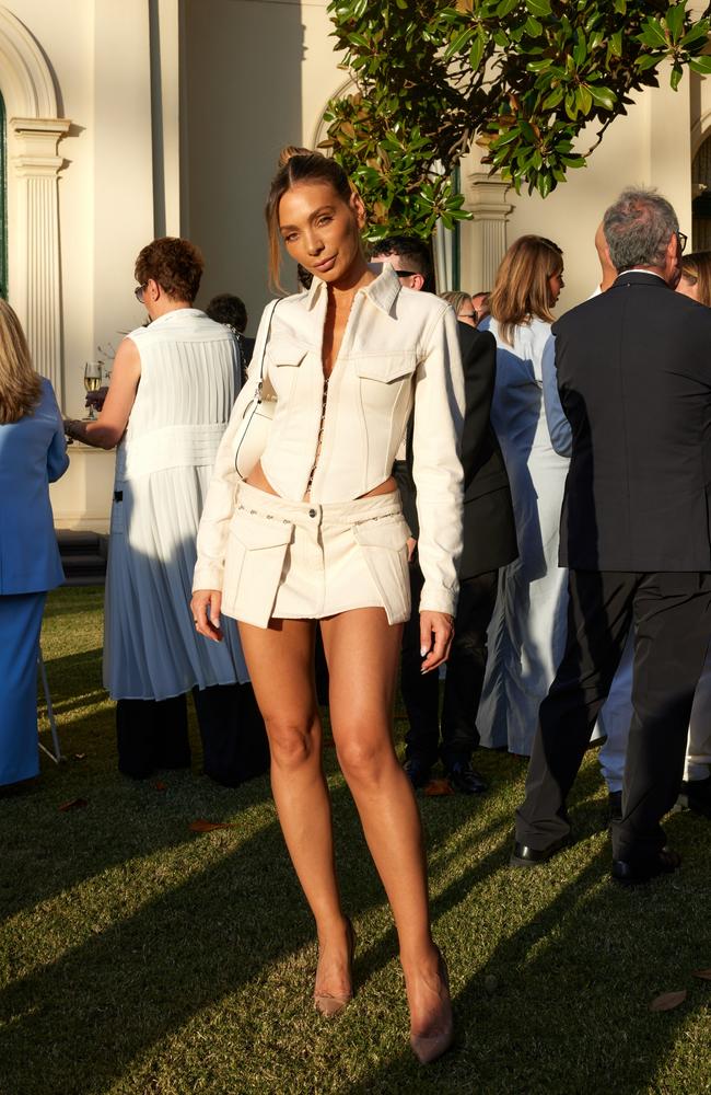 Nadia Bartel wore a sliver of a skirt. Picture: Supplied