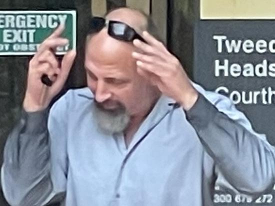 Bryce Tupling, 52, outside Tweed Heads Local Court. Picture: Sam Stolz