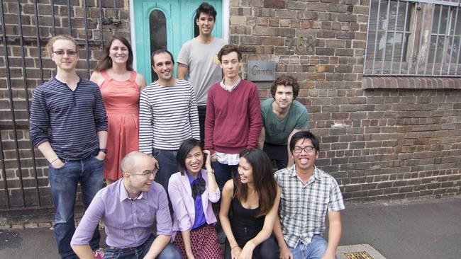 Canva staff in the company's early days. Source: Supplied.