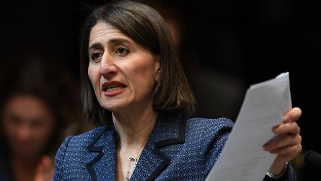 Gladys Berejiklian voted in favour of the bill last month.