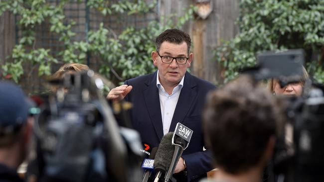 Premier Daniel Andrews says the law is about “listening to victims”. Picture: Andrew Henshaw