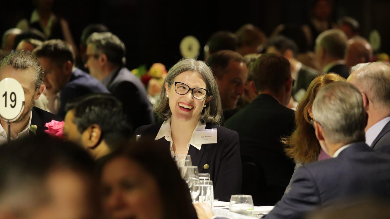 Leah Weckert, Coles CEO at the Business Council of Australia’s 2024 Annual Dinner in Sydney. Picture: NewsWire / Christian Gilles