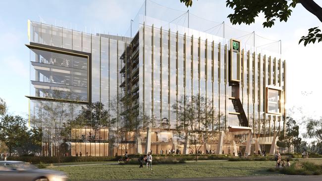 An artist impression of the Adelaide Botanic High School expansion. Picture: Supplied