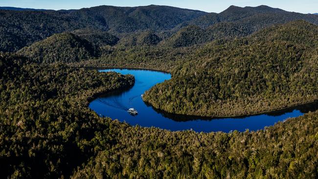 Gordon River, near Strahan, Tasmania. Picture Gordon River Cruises.