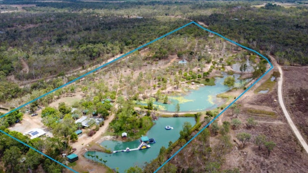 An aerial view