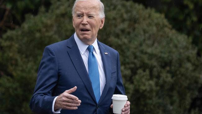 Joe Biden departs the White House for his routine annual physical. Picture: AFP.