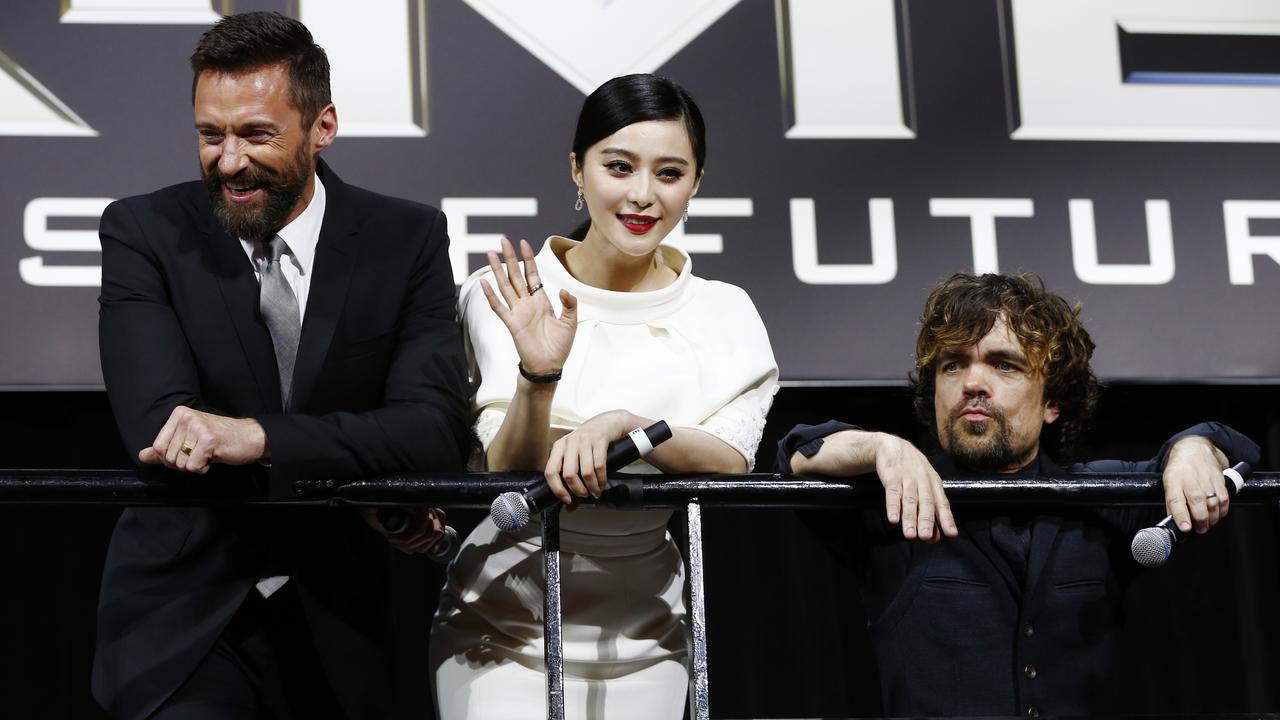 Fan Bingbing appearing at the X-Men premiere alongside Hugh Jackman and Peter Dinklage.