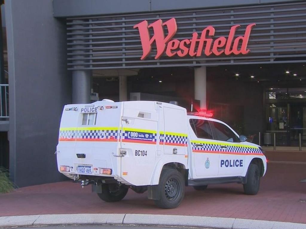 Some stores in the Westfield went into lockdown. Picture: 9News