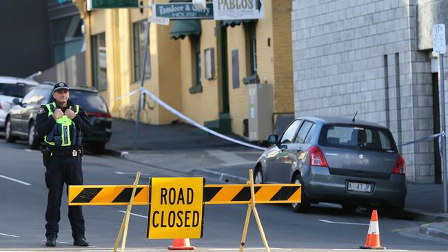 The nightclub became a crime scene after the late-night shooting. Picture: CHRIS KIDD