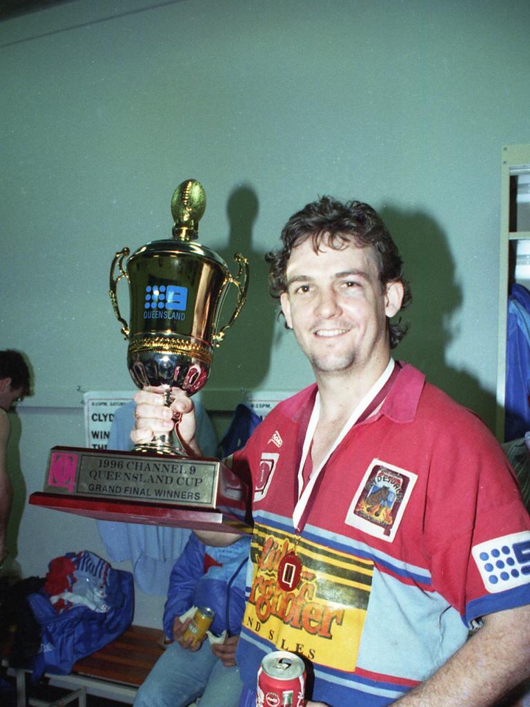 Andrew Richards after the Queensland Cup rugby league grand final.