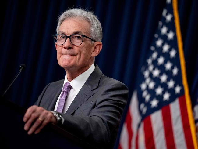 WASHINGTON, DC - JULY 31: Federal Reserve Chairman Jerome Powell takes a question from a reporter at a news conference following a Federal Open Market Committee meeting at the William McChesney Martin Jr. Federal Reserve Board Building on July 31, 2024 in Washington, DC. Powell spoke to members of the media after the Federal Reserve held short-term interest rates where they are with broad expectations that the rate with drop in September.   Andrew Harnik/Getty Images/AFP (Photo by Andrew Harnik / GETTY IMAGES NORTH AMERICA / Getty Images via AFP)