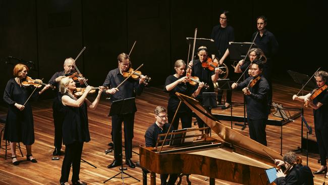 Kristian Bezuidenhout performing with the ACO at City Recital Hall. Picture: Charlie Kinross