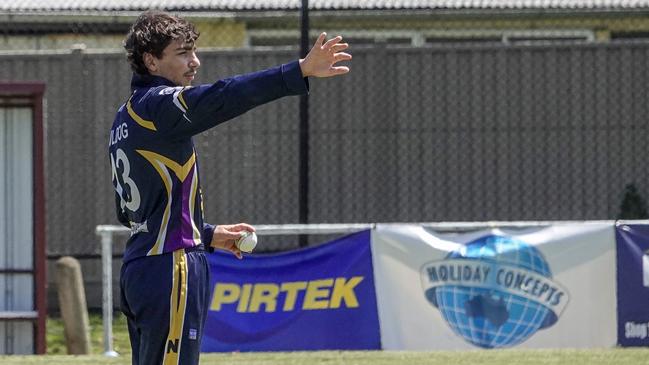 DDCA: Narre South bowler Ethan Kolaritsch. Picture: Valeriu Campan