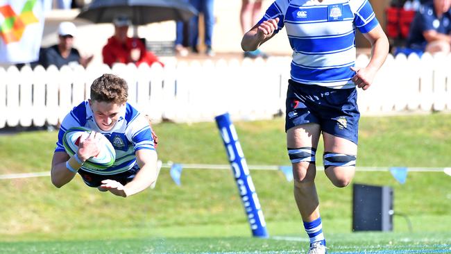 Nudgee College player Tory Bath has been signed by the Dolphins. Picture, John Gass