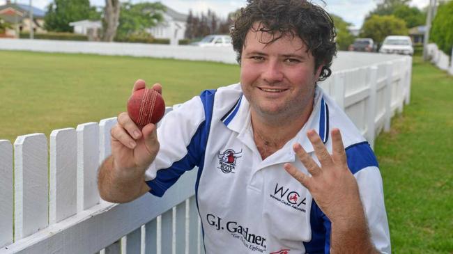 Warwick captain Dave Walker after a four-wicket bag. Picture: Gerard Walsh