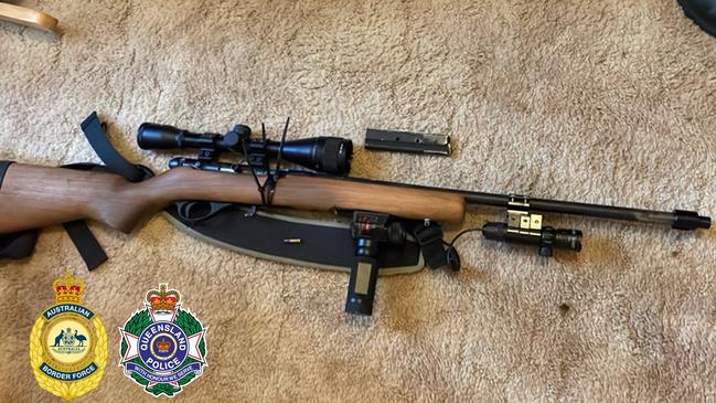 A raid on a Caboolture property on December 11 uncovered multiple weapons. Picture: Queensland Police Service/Australian Border Force