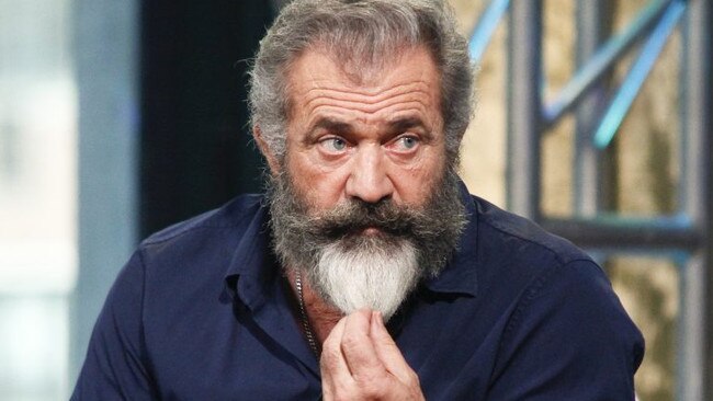 Mel Gibson, directing Hacksaw Ridge.