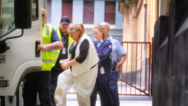 Birchall was spotted being taken back into custody following the verdict. Picture: NewsWire / Luis Enrique Ascui